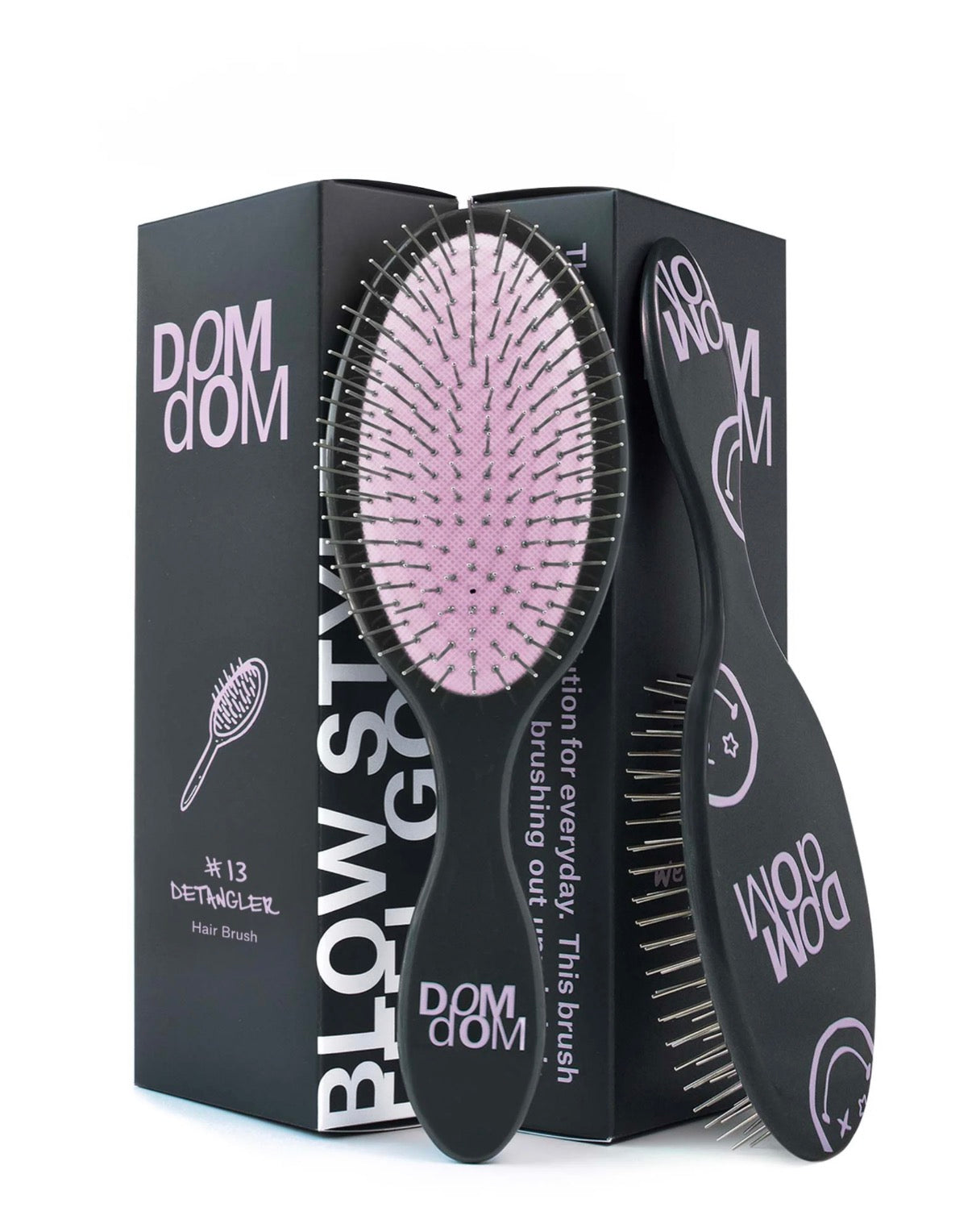 Dom Dom #13 Detangler Brush (Purple)